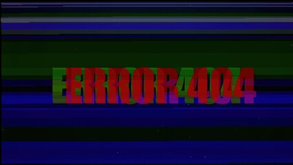 error 404 glitch text. Computer generated 3d render