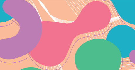 Abstract colorful geometric background. Liquid color background design