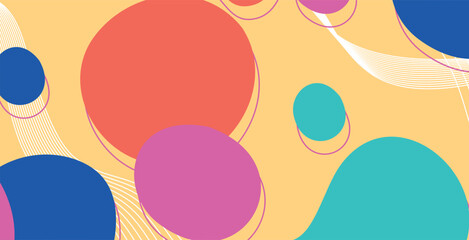 Abstract colorful geometric background. Liquid color background design