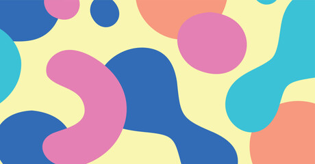 Abstract colorful geometric background. Liquid color background design