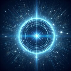 Fototapeta premium light circle around black hole