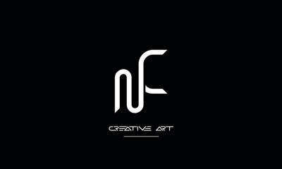 CN, NC, C, N abstract letters logo monogram - obrazy, fototapety, plakaty