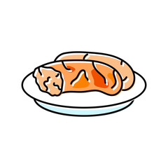 ratatouille french cuisine color icon vector. ratatouille french cuisine sign. isolated symbol illustration