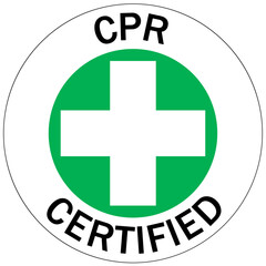 First aid sign emblem sticker