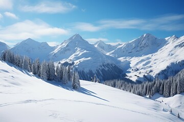 Fototapeta na wymiar Snow mountains, wallpaper background
