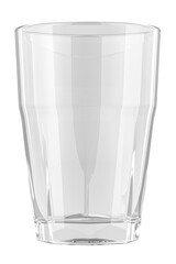 Empty Glass, 3D rendering isolated on transparent background
