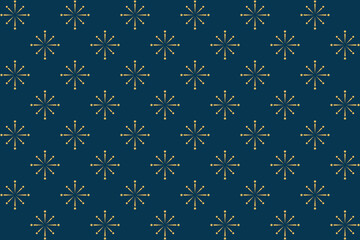 simple and attractive image of a repeating pattern of gold star on a dark blue background