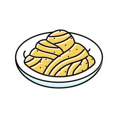 cacio e pepe italian cuisine color icon vector. cacio e pepe italian cuisine sign. isolated symbol illustration
