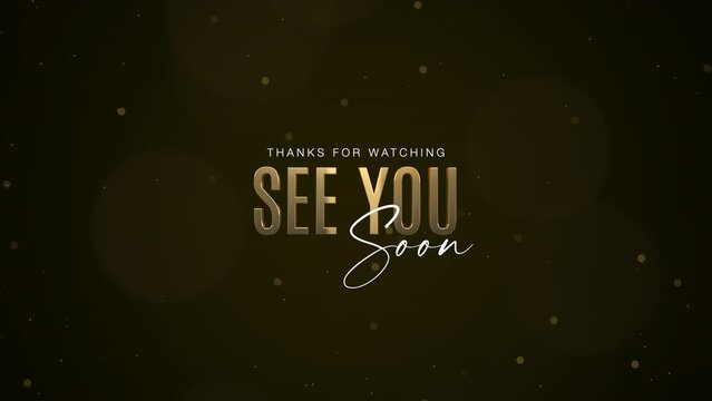 Elegant Streaming And Podcast Thanks For Watching Banner Loop