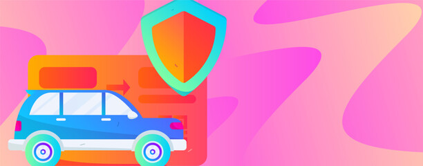 Buy insurance for car flat character vector concept operation illustration  © Lyn Lee