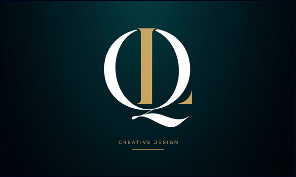 QL or LQ Alphabet letters logo monogram