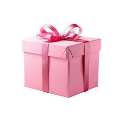 Obraz premium Gift box with ribbon and bow transparent, PNG