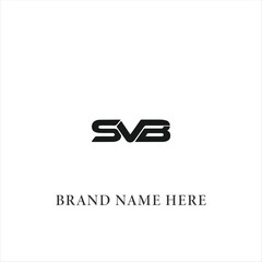 SVB logo. S V B design. White SVB letter. SVB, S V B letter logo design. Initial letter SVB linked circle uppercase monogram logo. S V B letter logo vector design. 