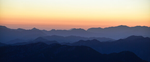Spectacular Peaks of the Mountain Range
