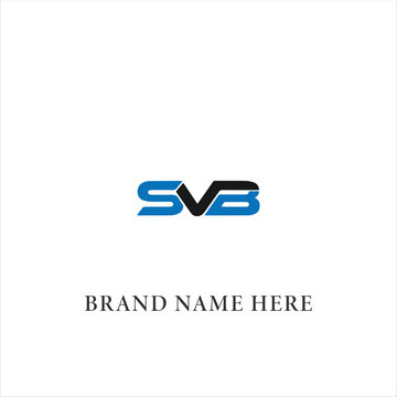 SVB logo. S V B design. White SVB letter. SVB, S V B letter logo design. Initial letter SVB linked circle uppercase monogram logo. S V B letter logo vector design. 