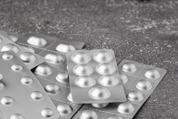 Variety of medicines and drugs.Medicine and healthcare concept.
