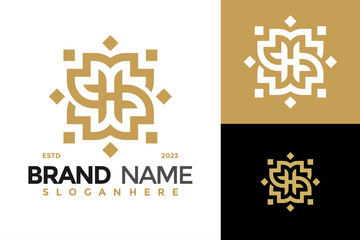 Luxury Letter H Ornament Logo design vector symbol icon illustration