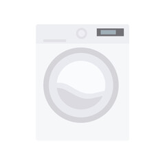 washing machine vector flat illustration white background