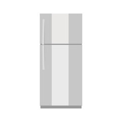 refrigerator vector flat illustration white background