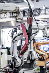 Modern welding robot arm
