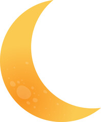 crescent moon forecast night illustration design