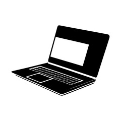 laptop isolated on white background