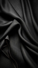 Obraz premium black satin fabric, ai, generated, ai generated