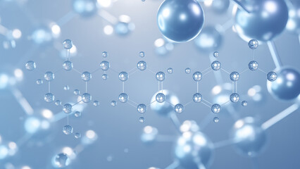 clefamide molecular structure 3d, flat model, antiprotozoal agent, structural chemical formula view from a microscope