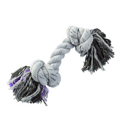 rope toy for dogs on a white background
