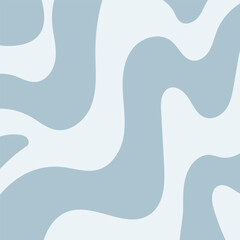 abstract background with waves in blue tones, squer vector illustration
