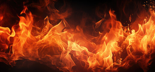 Fototapeta premium fire in the fireplace