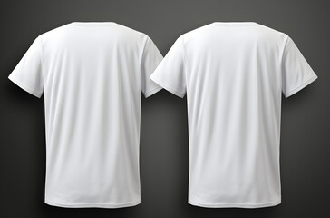 Mockup of a white plain T-shirt 
