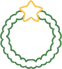 set of cute decorative Christmas stickers