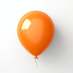 orange balloon with yellow ribbon
