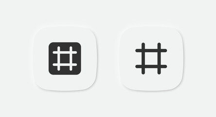 Fototapeta premium Photo crop icon. Image edit symbol. Cut screenshot signs. Trim picture symbols. Trim tool icons. Vector isolated sign.