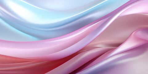 Colors flow in a bright ribbon of glossy, swirling hues.