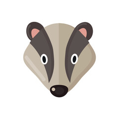 Badger icon clipart avatar logotype isolated vector illustration