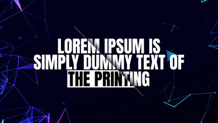 Text Animation in Abstract Style Compatible with Universal Videos