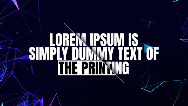 Text Animation in Abstract Style Compatible with Universal Videos