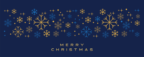 Fototapeta na wymiar Christmas Snowflake Background. Seamless pattern. Line snowflakes Modern Graphic Snowflake Holiday Card.