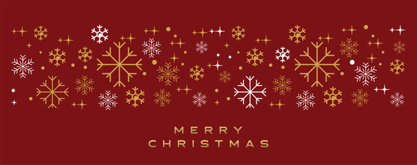 Christmas Snowflake Background. Seamless pattern. Line snowflakes Modern Graphic Snowflake Holiday Card.