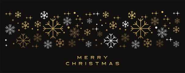 Christmas Snowflake Background. Seamless pattern. Line snowflakes Modern Graphic Snowflake Holiday Card.