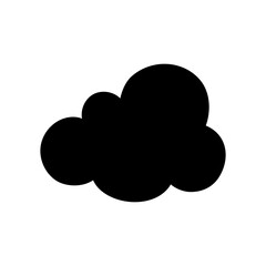 Toy cloud icon vector. Baby clouds illustration sign. Cloud symbol or logo.