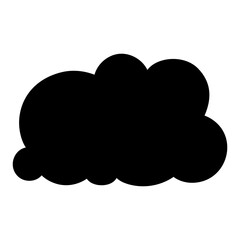 Toy cloud icon vector. Baby clouds illustration sign. Cloud symbol or logo.