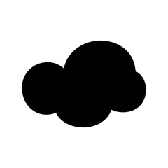 Toy cloud icon vector. Baby clouds illustration sign. Cloud symbol or logo.