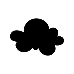 Toy cloud icon vector. Baby clouds illustration sign. Cloud symbol or logo.