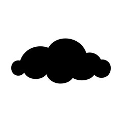 Toy cloud icon vector. Baby clouds illustration sign. Cloud symbol or logo.