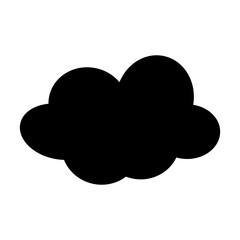 Toy cloud icon vector. Baby clouds illustration sign. Cloud symbol or logo.