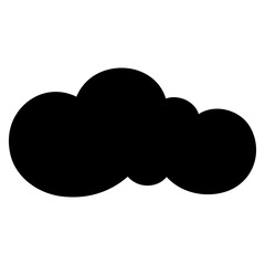 Toy cloud icon vector. Baby clouds illustration sign. Cloud symbol or logo.