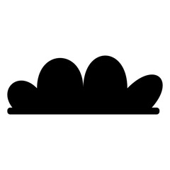 Toy cloud icon vector. Baby clouds illustration sign. Cloud symbol or logo.